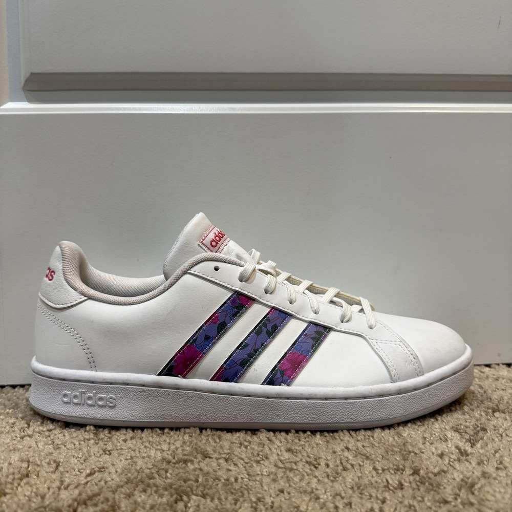 Adidas x Farm Rio Shoes Womens Size 11 White Floral Stripe Sneakers Farm Casual